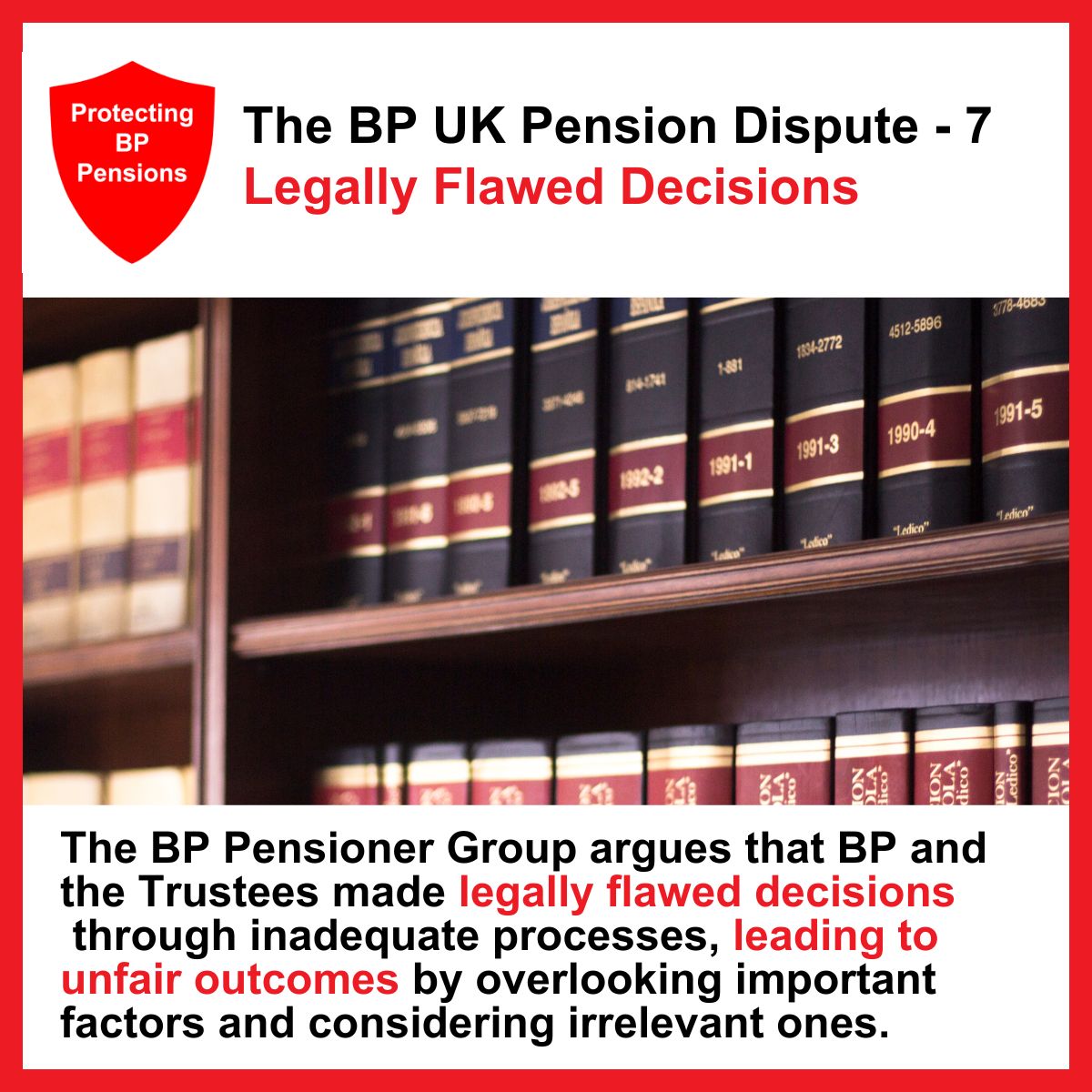The Facts of the BP UK Pension Dispute – Part 7